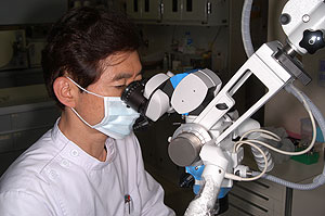 歯科医師使用のマイクロスコープ（顕微鏡）治療：大阪市中央区玉造の